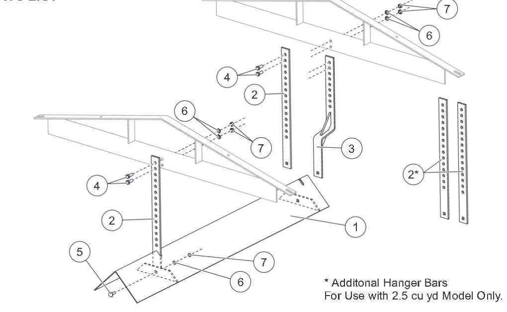 Western Part 78120 Tornado Inverted Vee Kit (1.8 & 2.5 Cu. Yd.)
