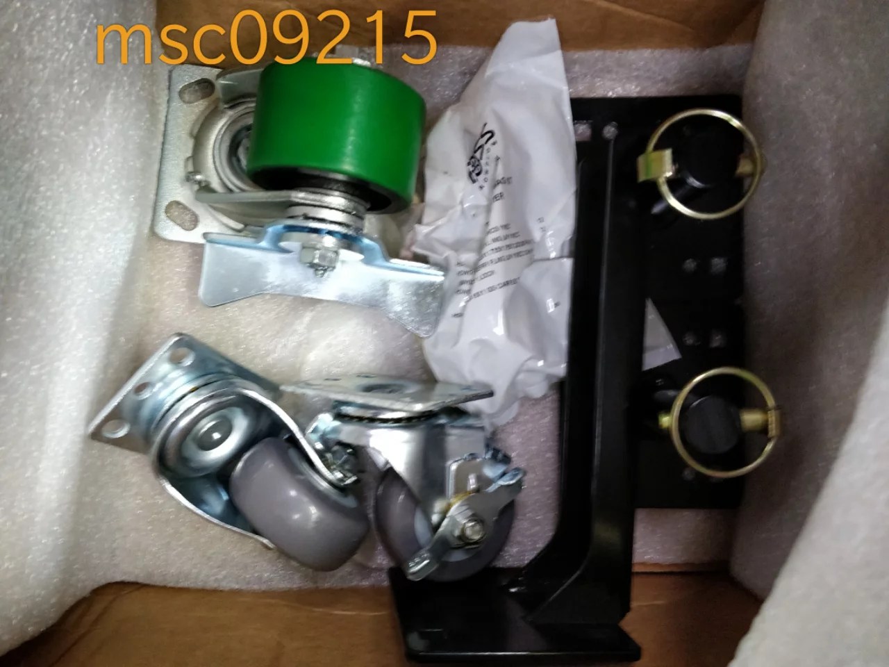 Boss Part MSC09215 Straight Blade Plow Caster Dolly Wheel Kit 3