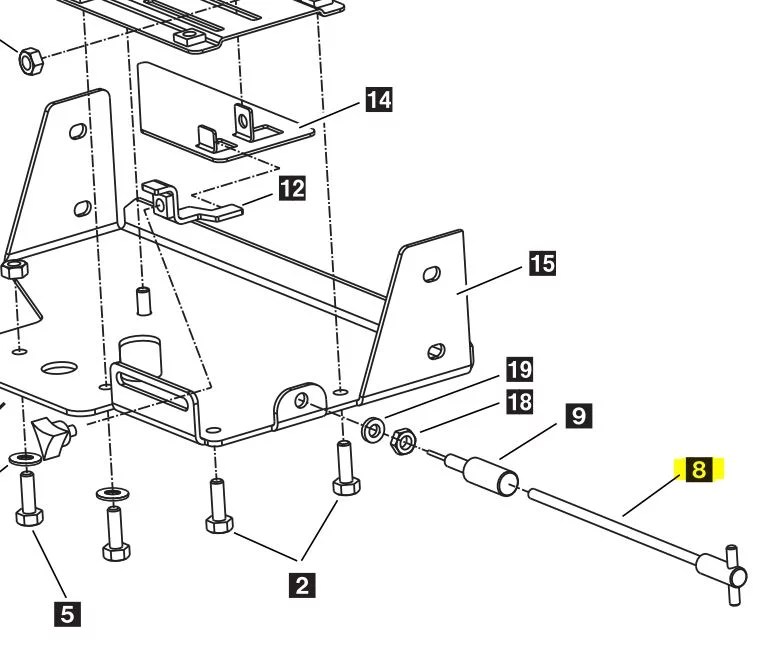 SnowEx Part D6304 10 ft. THandle Cable