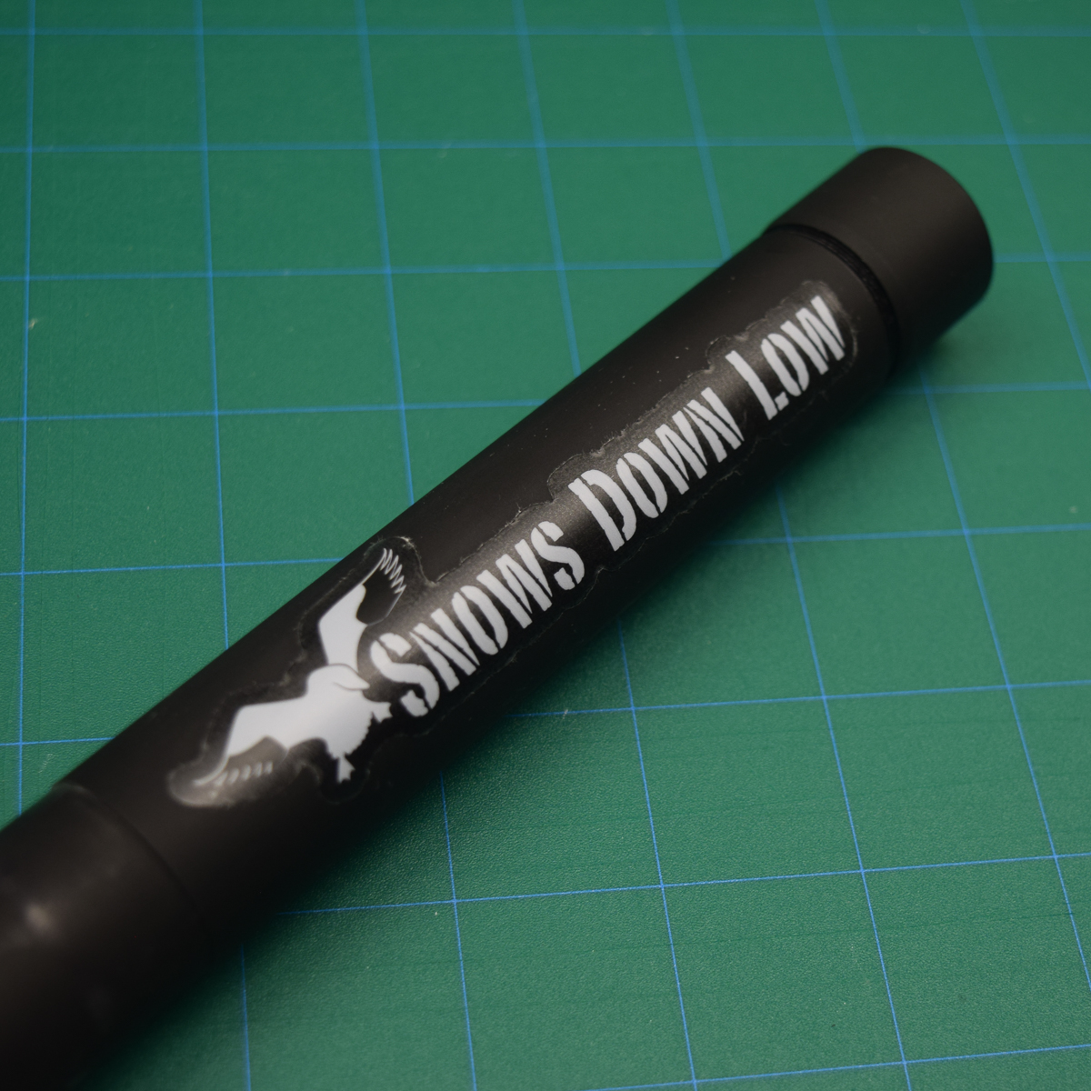 Vinyl Barrel Stickers Snows Down Low