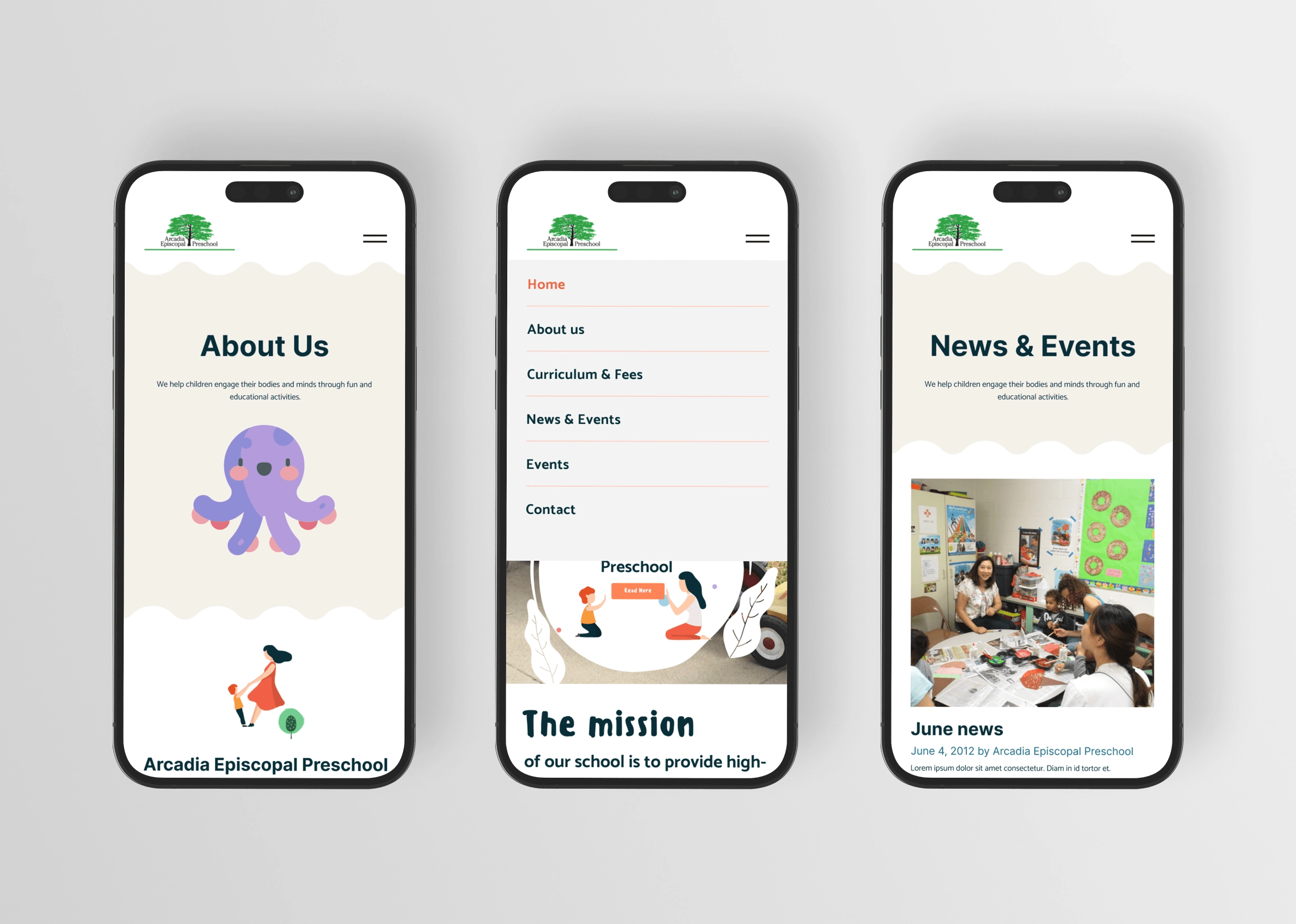 Arcadia Episcopal Preschool Portfolio Sntrix