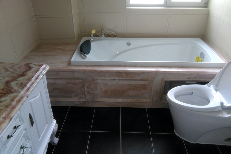 The Technological Practice Of Stone Wrapping In Bathtub sntstone