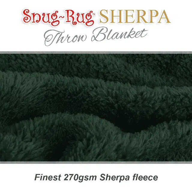 SnugRugSherpaThrowBlanket(RacingGreen)2 SnugRug™