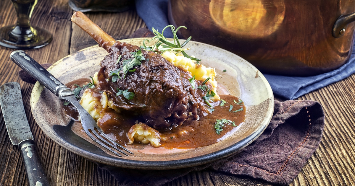 Rosemary and Red Wine Lamb Shank Snug Cooking