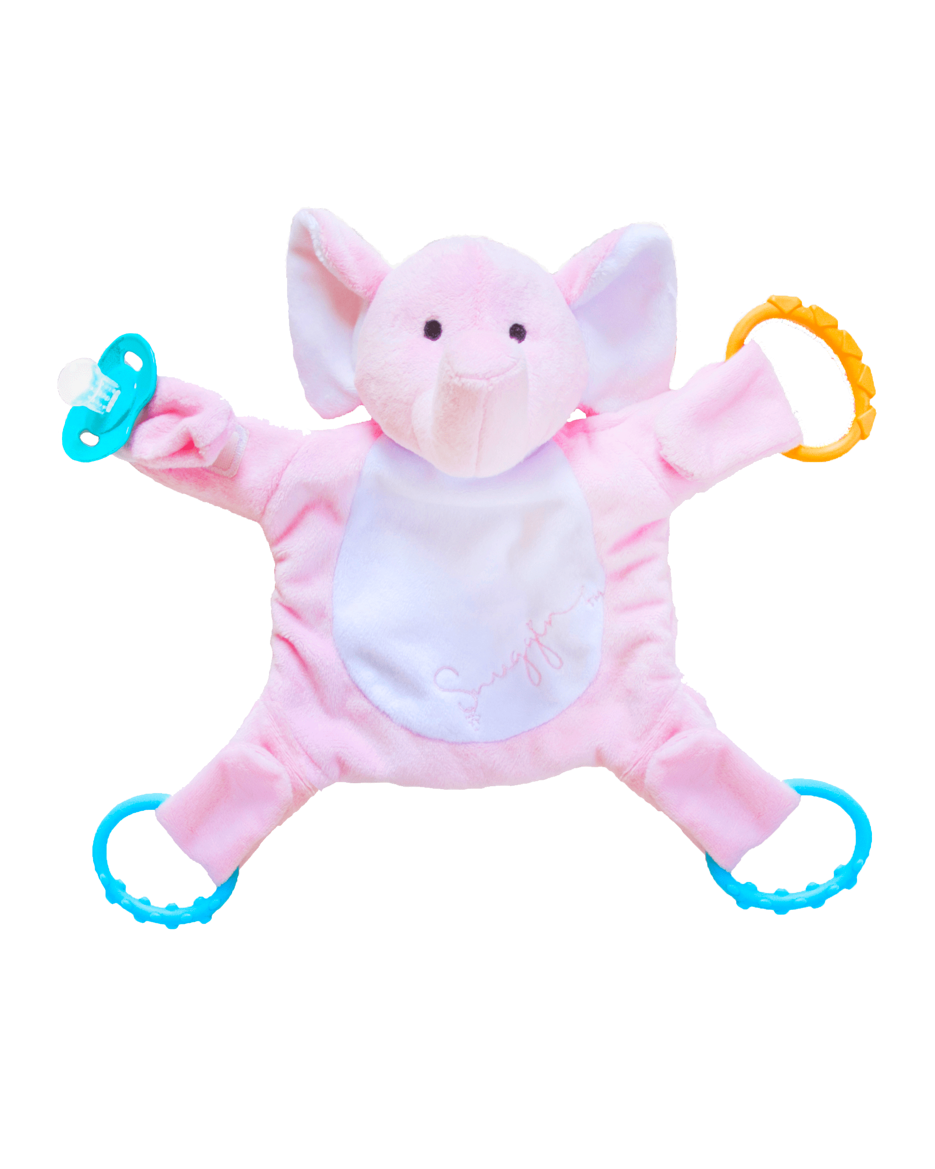 Snuggin Range of Plush Animal Pacifier Holders & Toys Snuggin