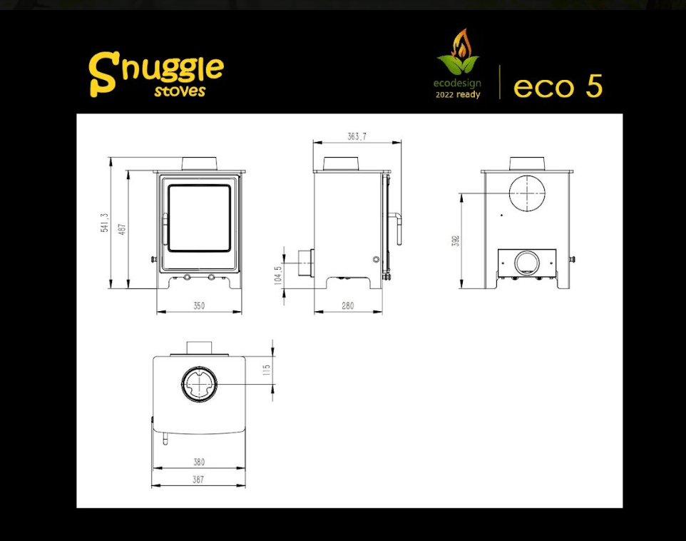 Eco 5 Model Snuggle Stoves