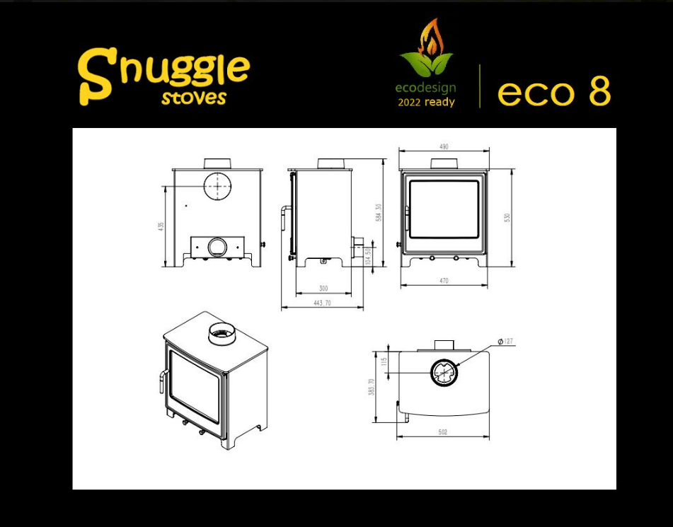 Eco 8 Model Snuggle Stoves