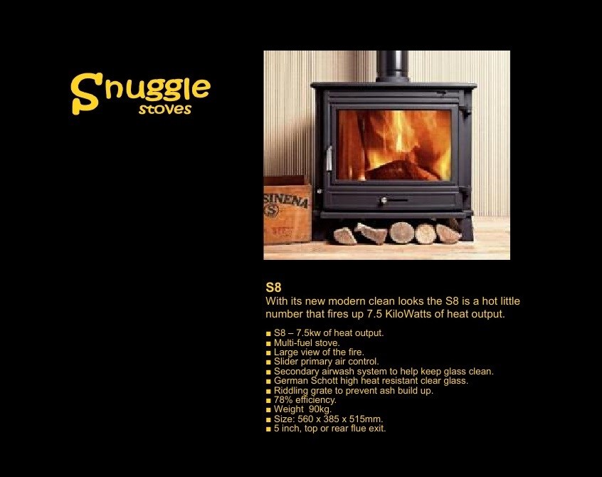 S8 Model Snuggle Stoves