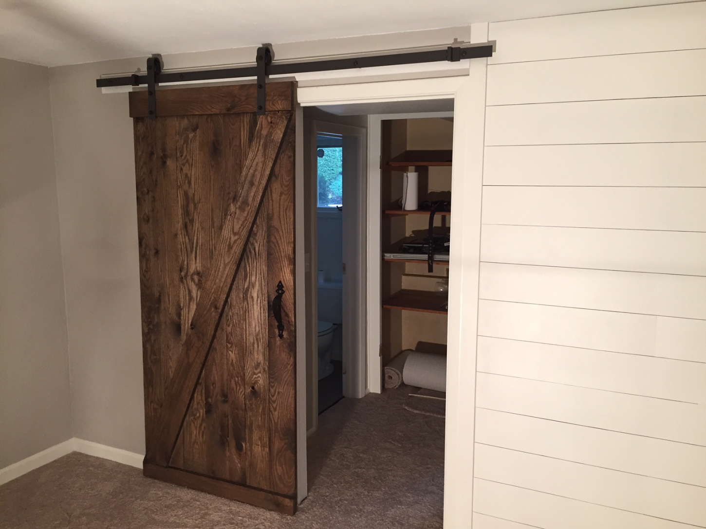 Shiplap and Barn Door Snyder Carpentry and Remodeling
