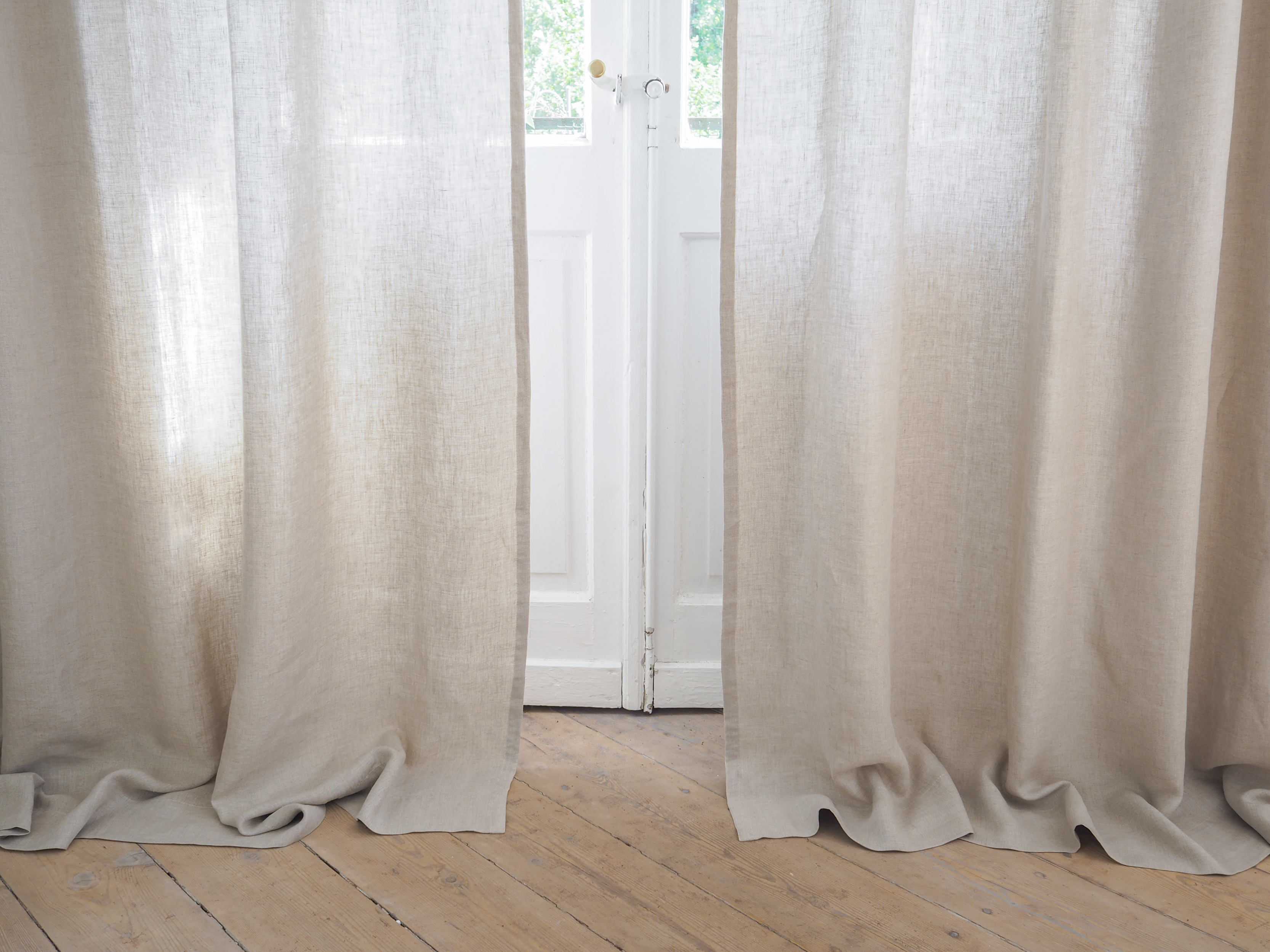 Zasłony z lnu na miarę okna sprawdź 100 len stonewashed