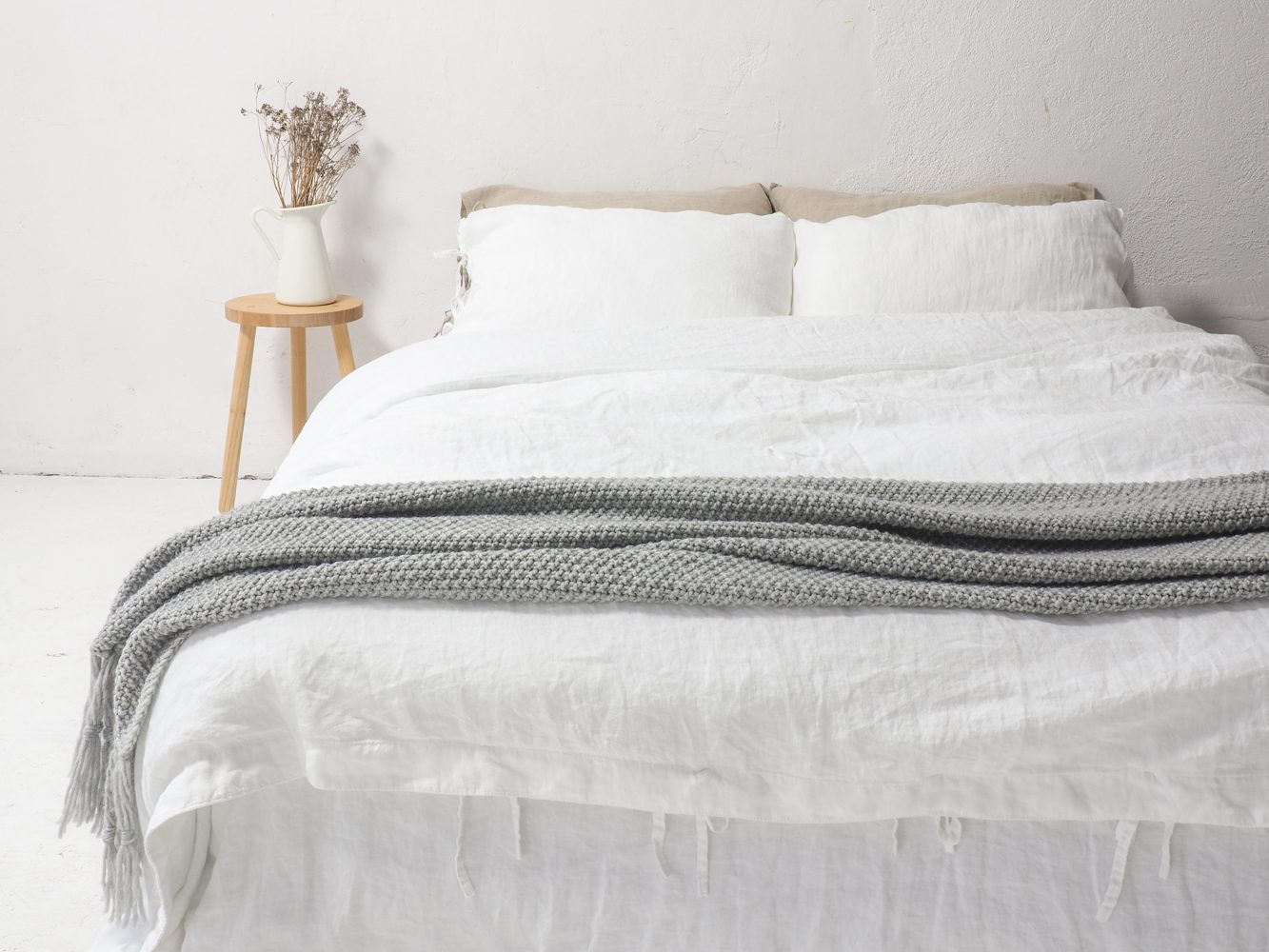 H&M Linen Duvet Cover Review White linen duvet cover 100 European stonewashed linen