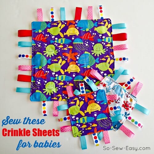 Crinkle Ribbon Toy For Babies So Sew Easy