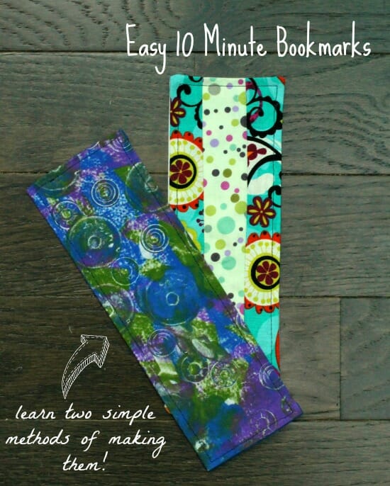 Easy Fabric Bookmark Two Ways So Sew Easy