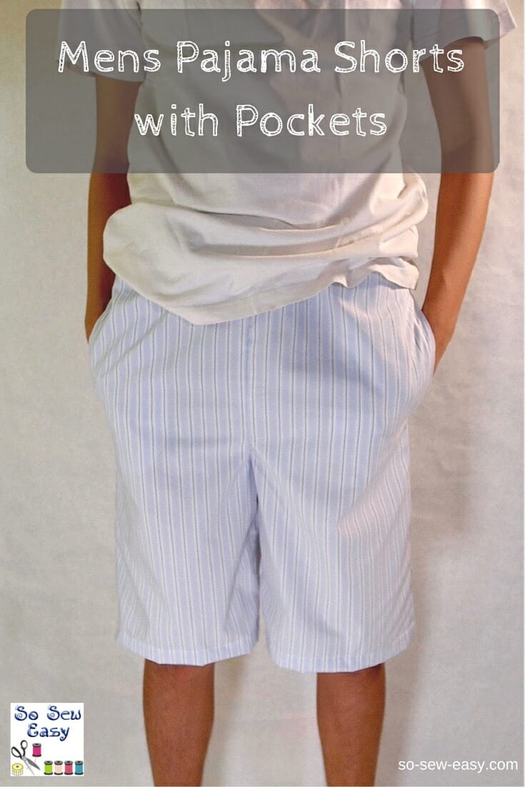So Sew Easy Mens Pajama Shorts with Pocket pattern review by twgeng