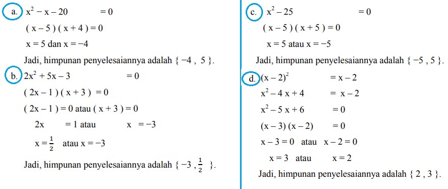 Contoh Soal Persamaan Kuadrat Pilihan Ganda dan Jawaban [+Pembahasan]