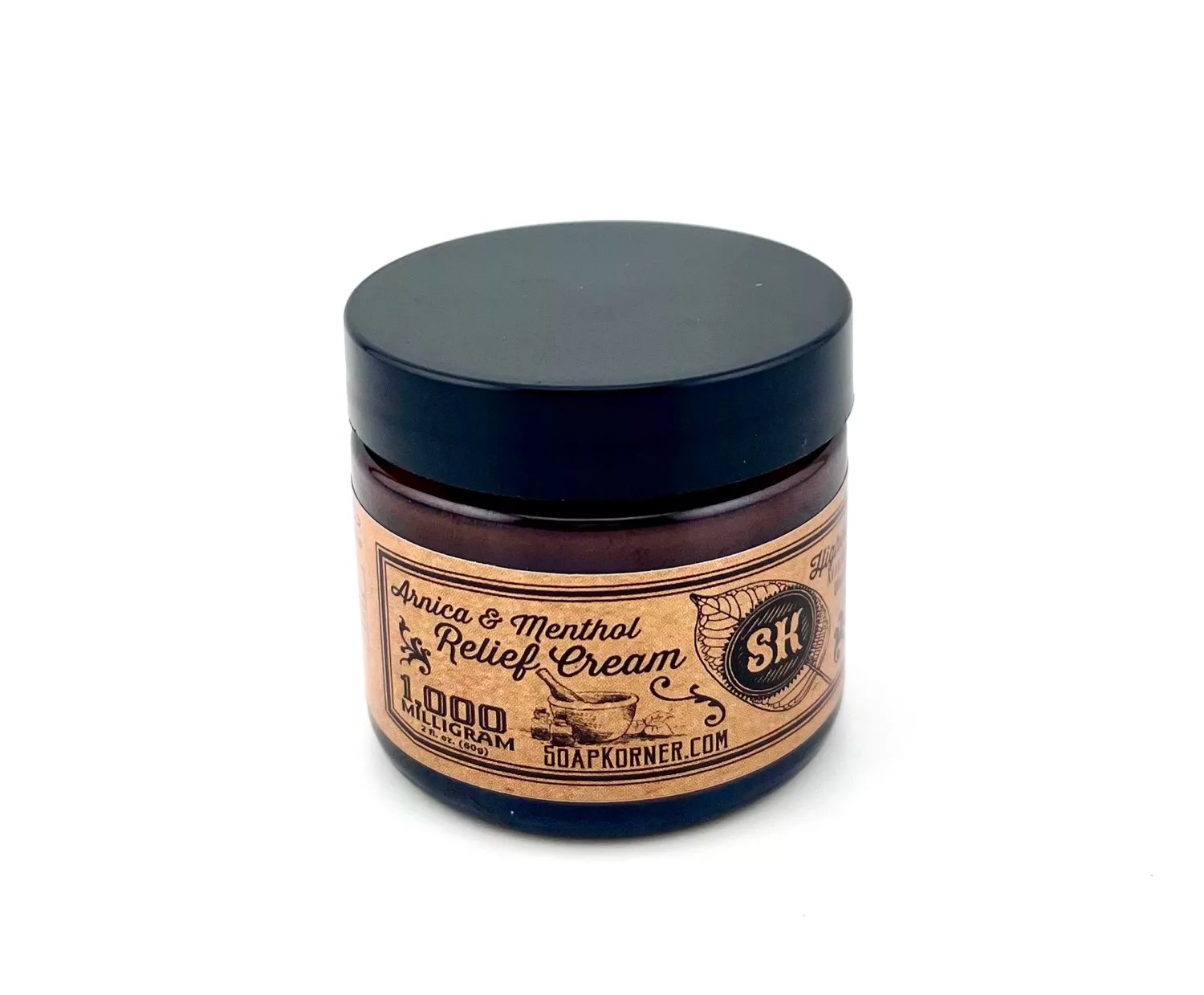 1000mg Arnica & Menthol CBD Relief Cream Soap Korner