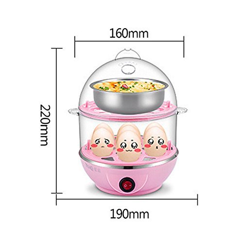 Multifunctional Double Layers Electric Smart Egg Boiler Egg Steamer