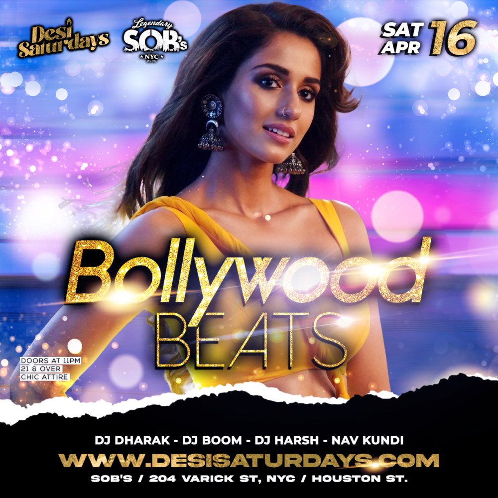 Desi Saturdays Bollywood Beats SOBS