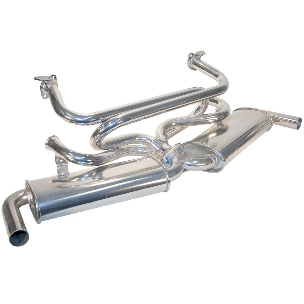 TriMil Dual QuietPak Exhaust System with Heat Risers, Ceramic Coated TriMil Exhausts 1007D