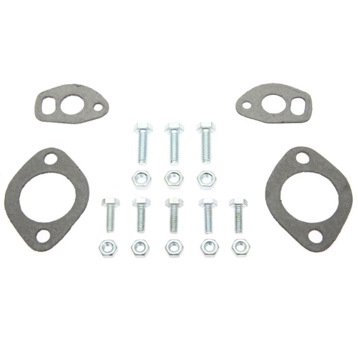 TriMil Single QuietPak Exhaust System with Heat Risers, Raw Steel Finish with Chrome Tip Tri