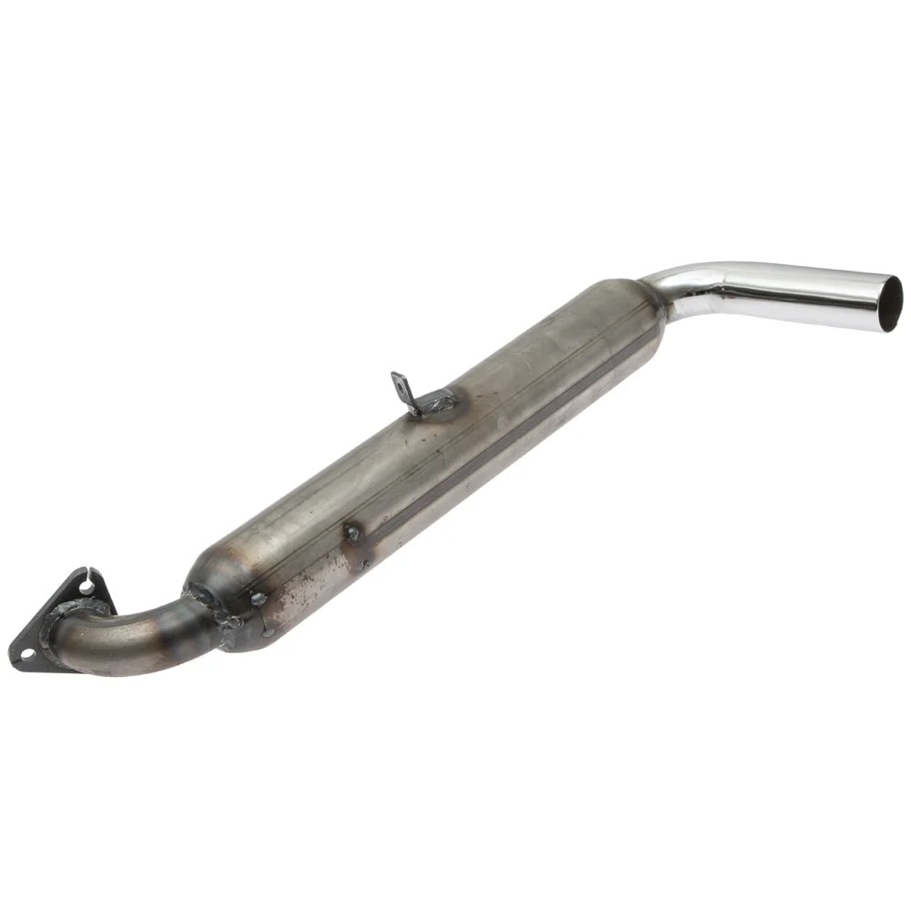 TriMil Single GlassPak Muffler, fits Standard Header, Raw Steel