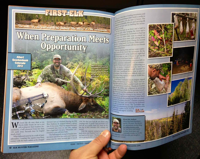 First Elk My Elk Hunter Magazine Article The SoCal Bowhunter Blog