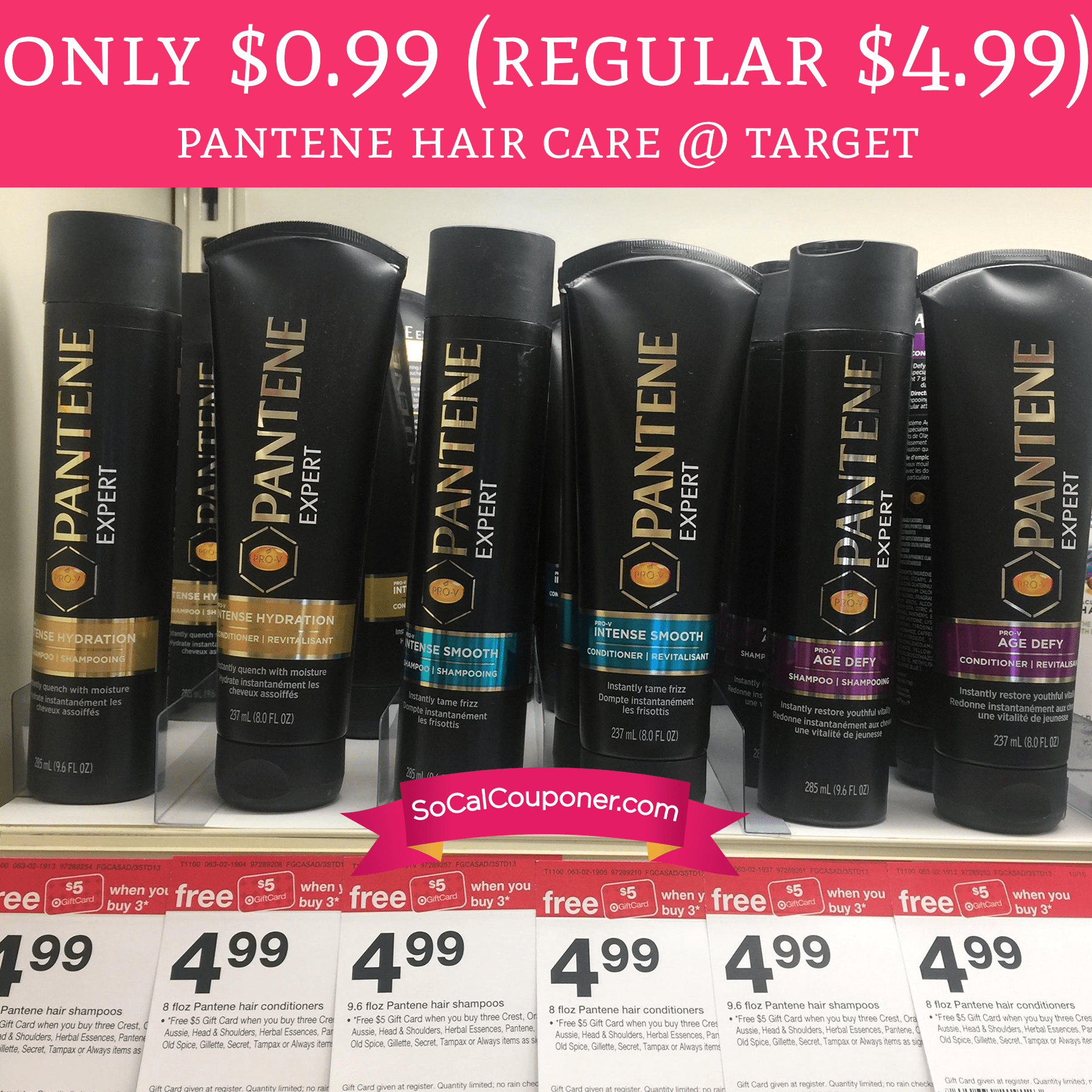 Only 0.99 (Regular 4.99) Pantene Hair Care Target Deal Hunting Babe