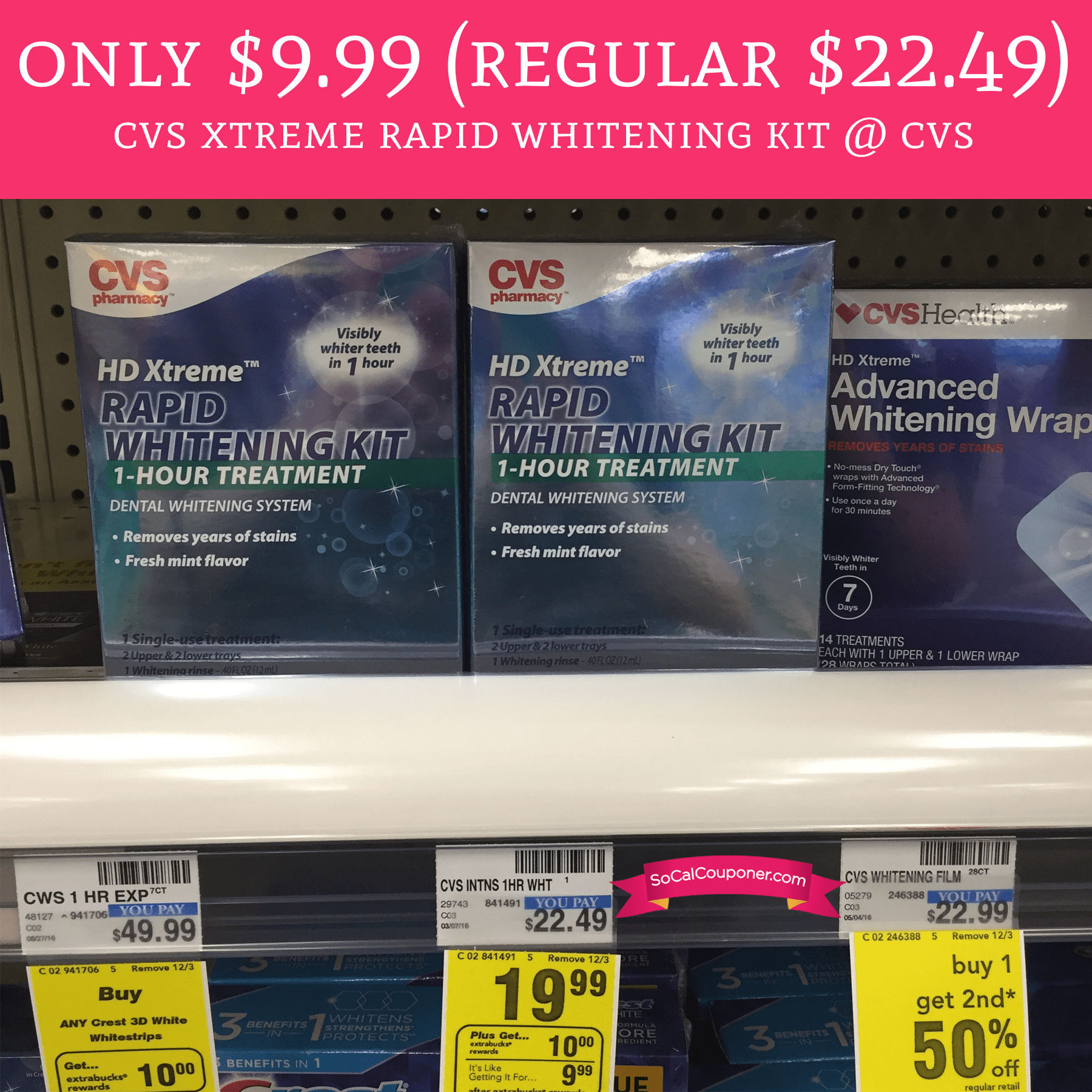 Only 9.99 (Regular 22.49) CVS Health HD Xtreme Rapid