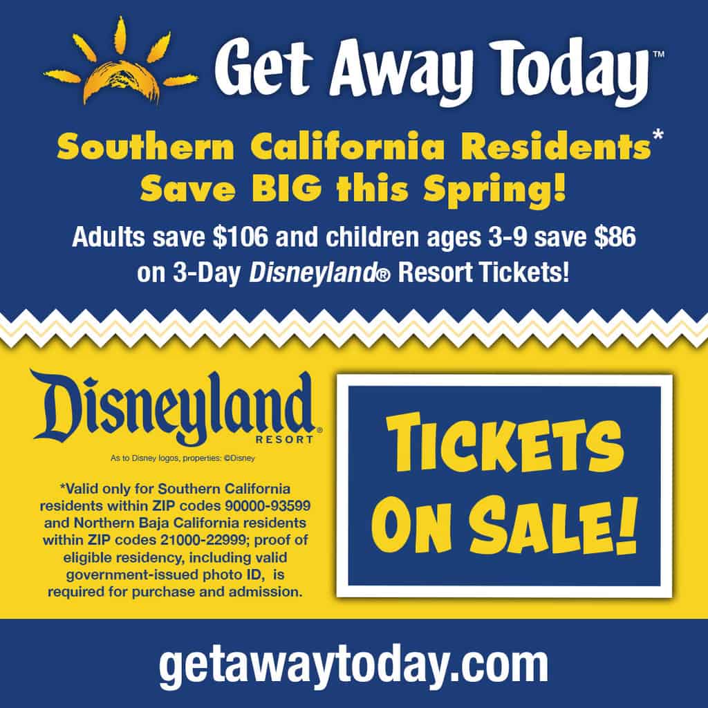 Southern California Resident Disneyland Tickets SoCal Field Trips