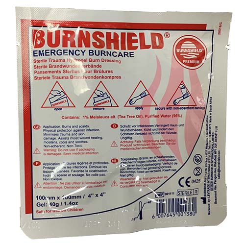 BurnShield 4x4 Dressing Unishield