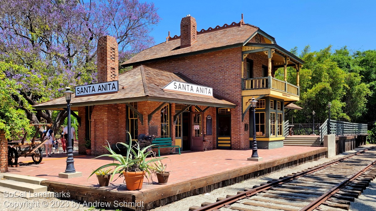 Santa Anita Santa Fe Depot in Arcadia SoCal Landmarks