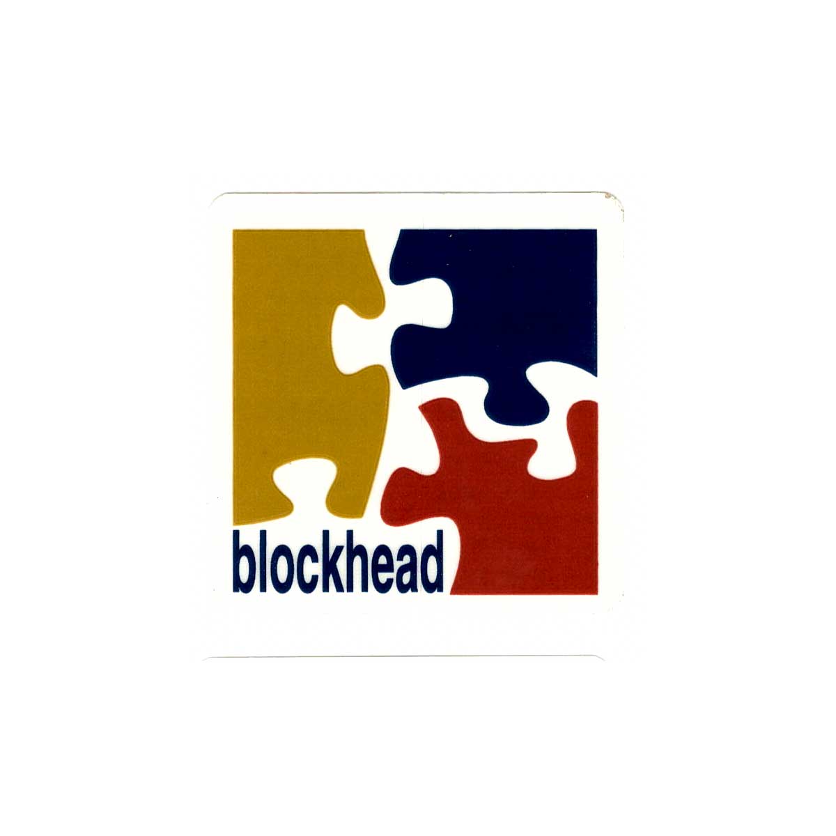 Blockhead Skateboards Puzzle Sticker 2" Assorted Colors SoCal