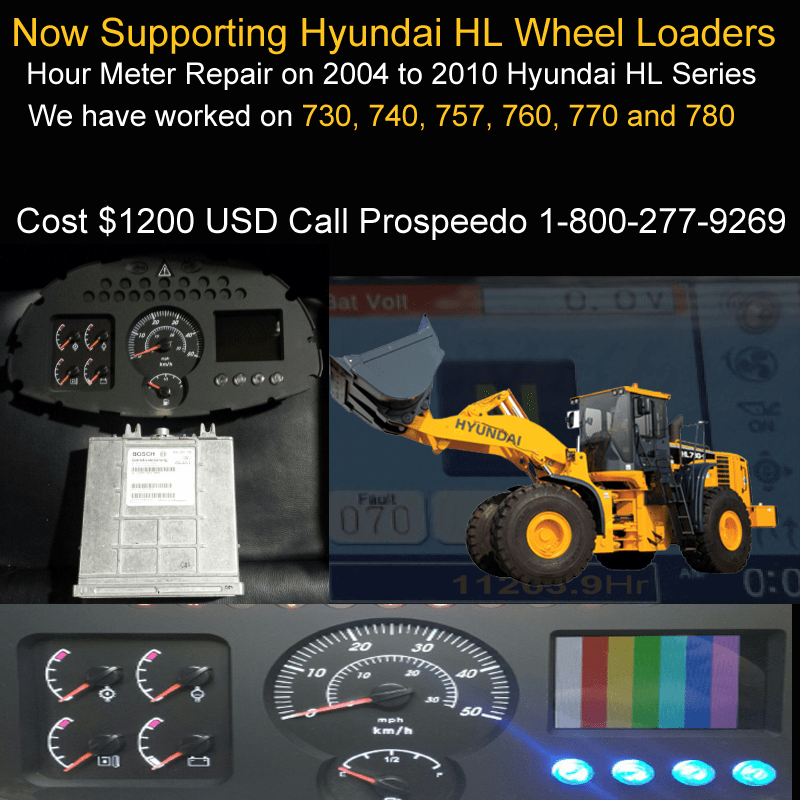 Now Supporting Hour Meter Repair for Hyundai HL Wheel Loaders Hour