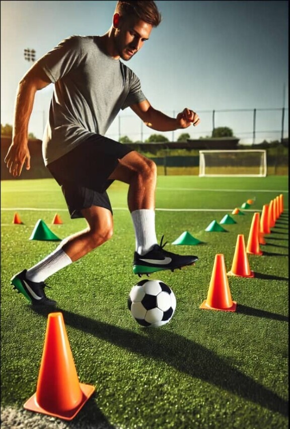 Backward Dribbling Drill Enhancing Control And Spatial Awareness