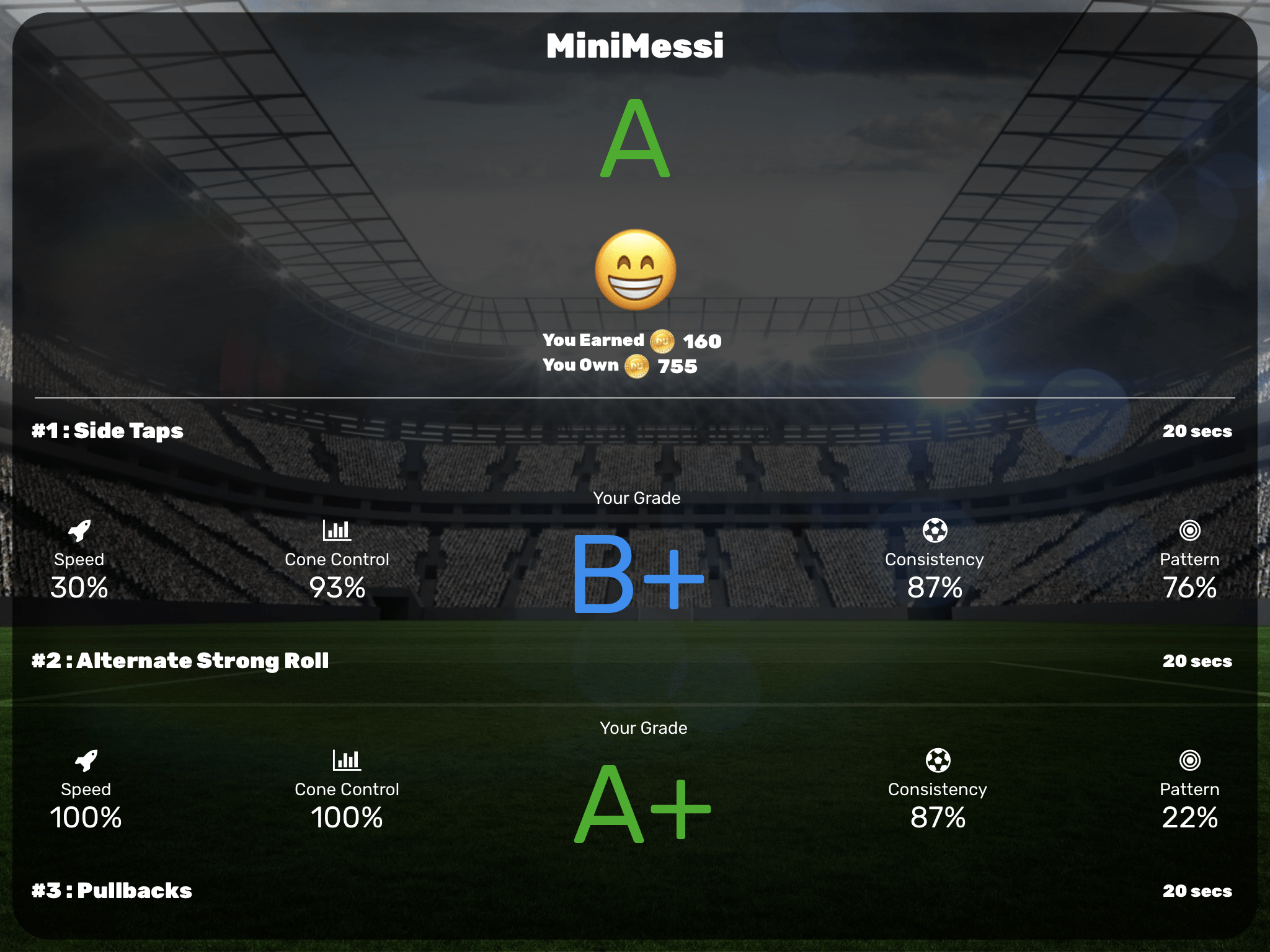 DribbleUp Smart Soccer Ball Soccer Stripes