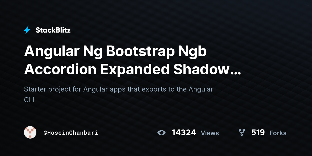 Angular Ng Bootstrap Ngb Accordion Expanded Shadow Problem StackBlitz