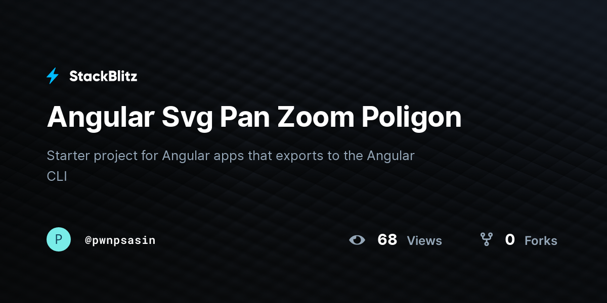 Angular Svg Pan Zoom Poligon StackBlitz