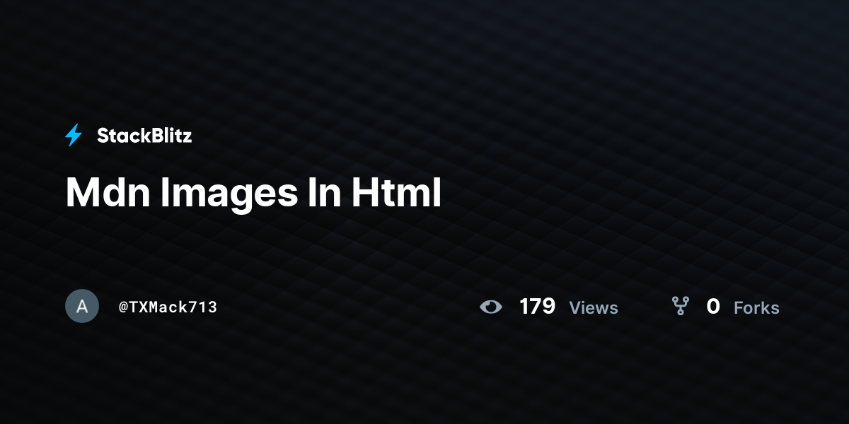 Mdn Images In Html StackBlitz