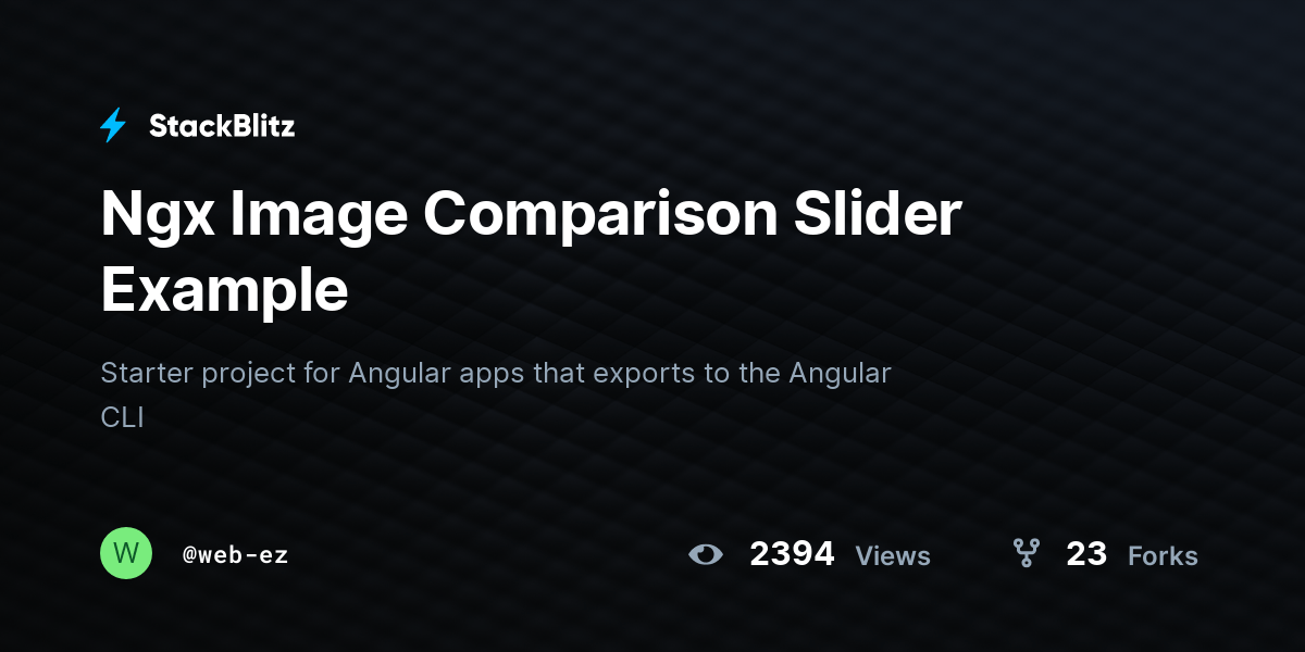 Ngx Image Comparison Slider Example StackBlitz