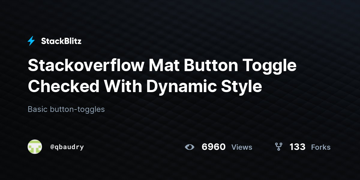 Stackoverflow Mat Button Toggle Checked With Dynamic Style StackBlitz