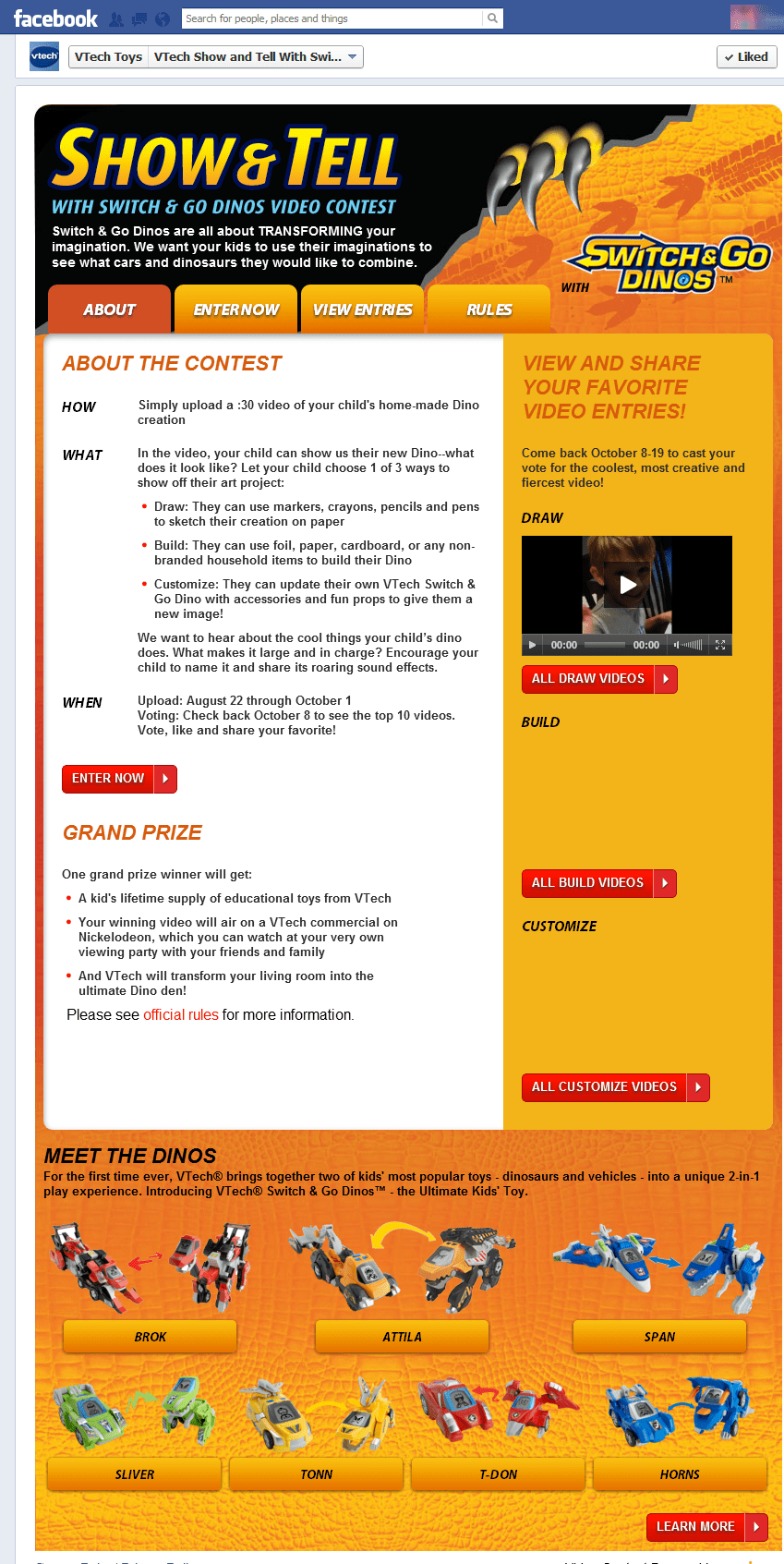 VTech Toys Facebook Video Contest Votigo Blog