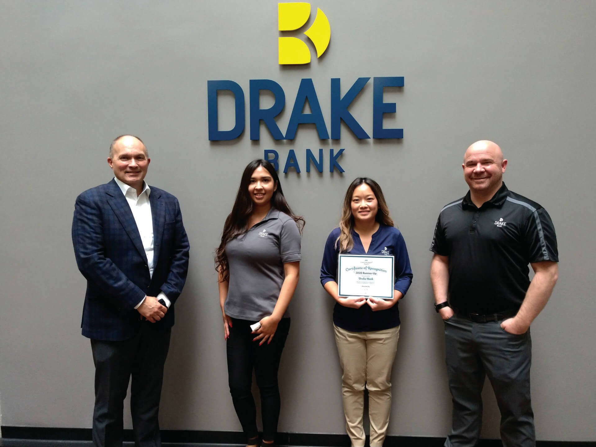 Community Spark Award 2020 RunnerUp Drake Bank Social Assurance