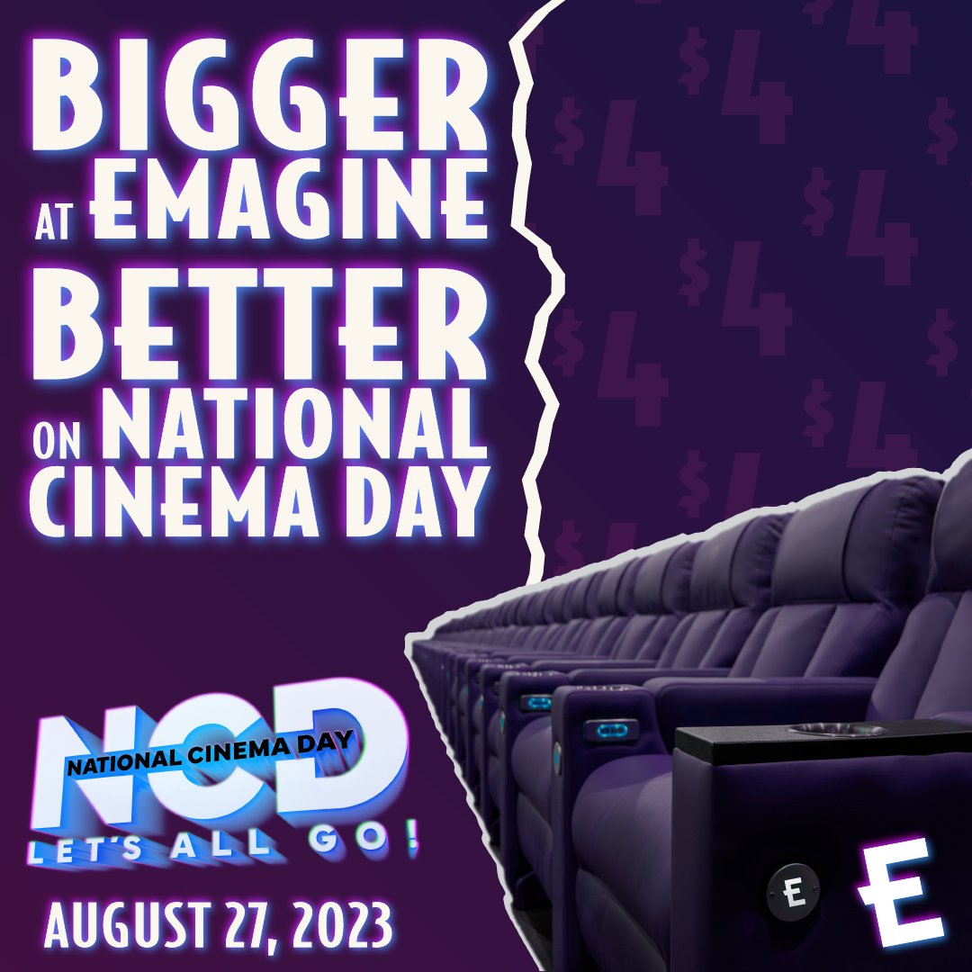 Emagine Theatres offering huge deals on National Cinema Day