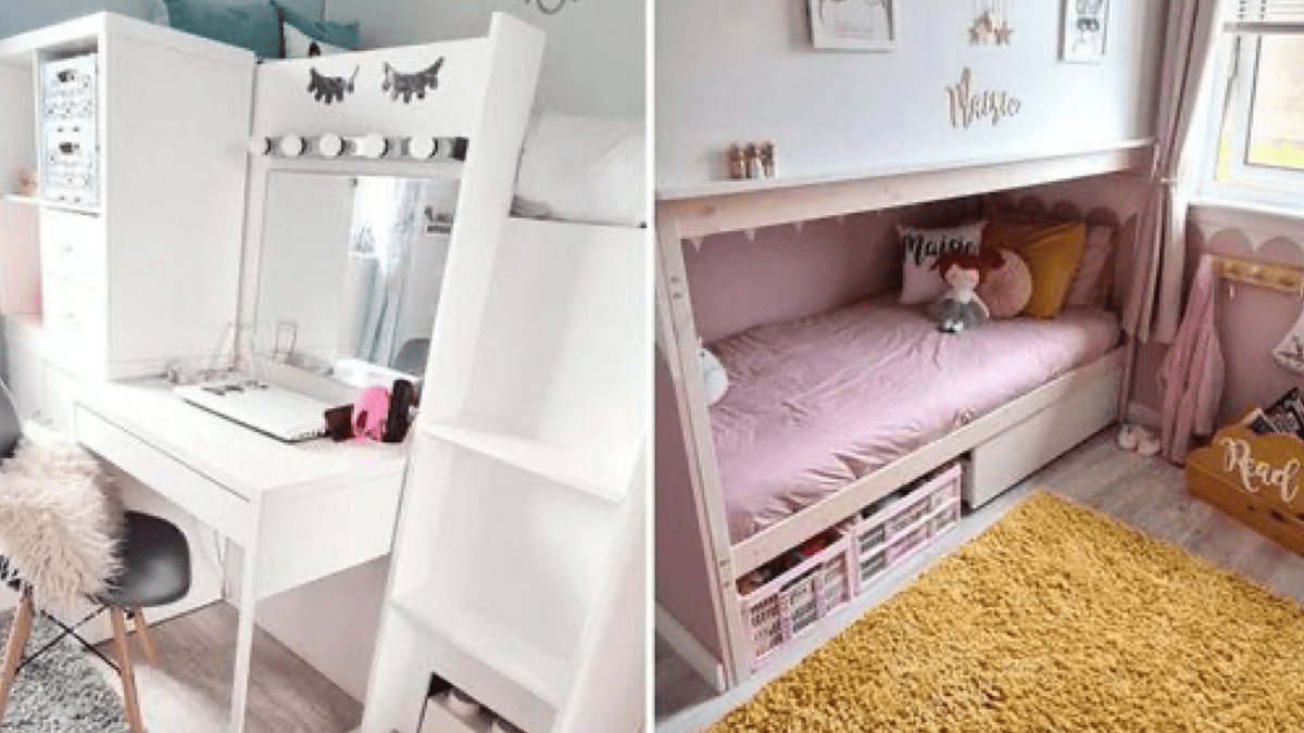 Savvy Mother Reveals The 'Genius' Bunk Bed Hack She Used To Create Two Separate Rooms For Her