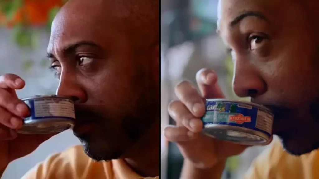 Man Is Addicted To Smelling Tuna And Drinks The Juice Straight Out Of