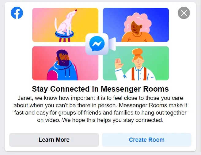 Facebook Releases Facebook Messenger Rooms Social Progress