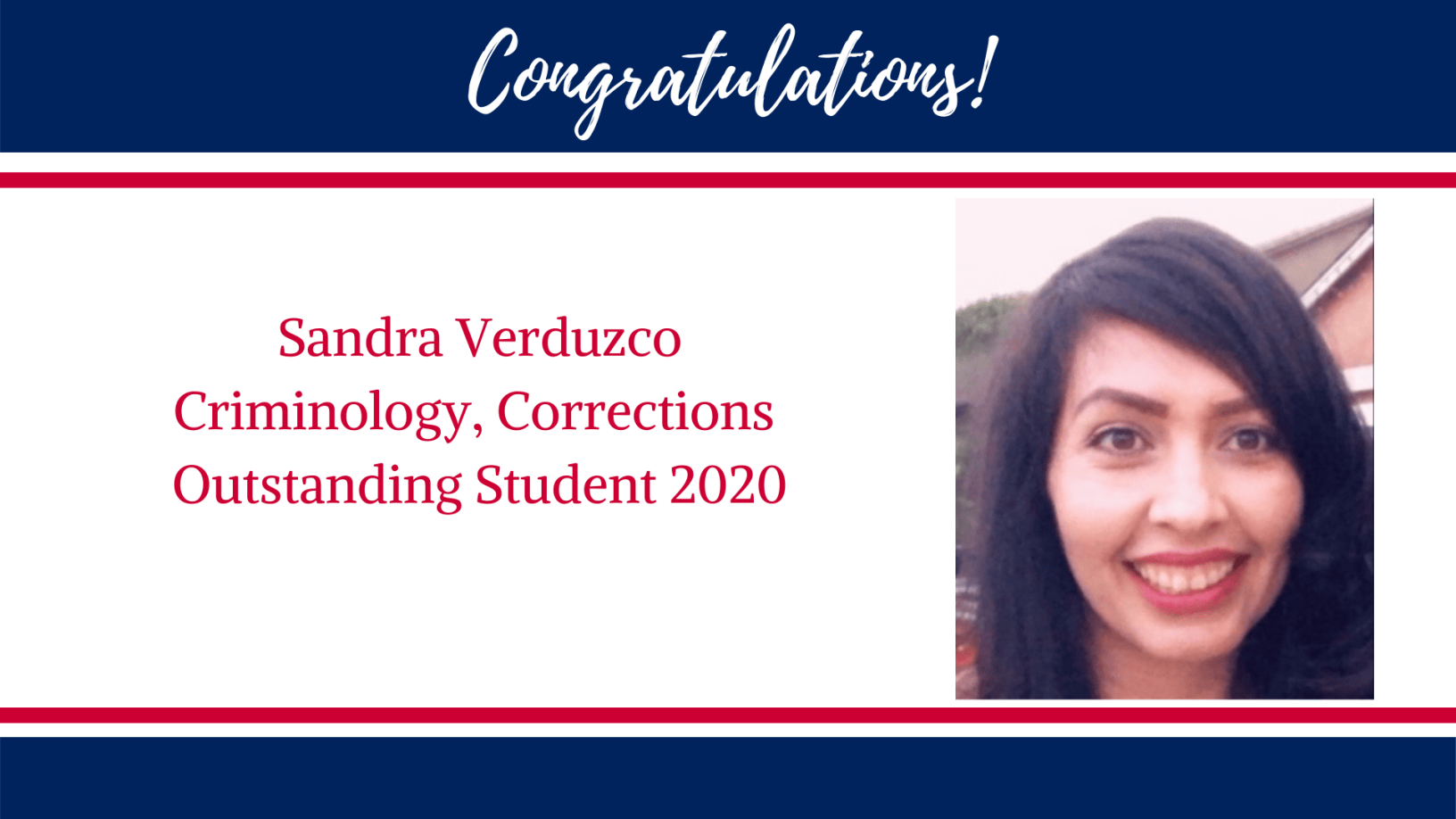 Criminology, Corrections Outstanding Student 2020 Fresno