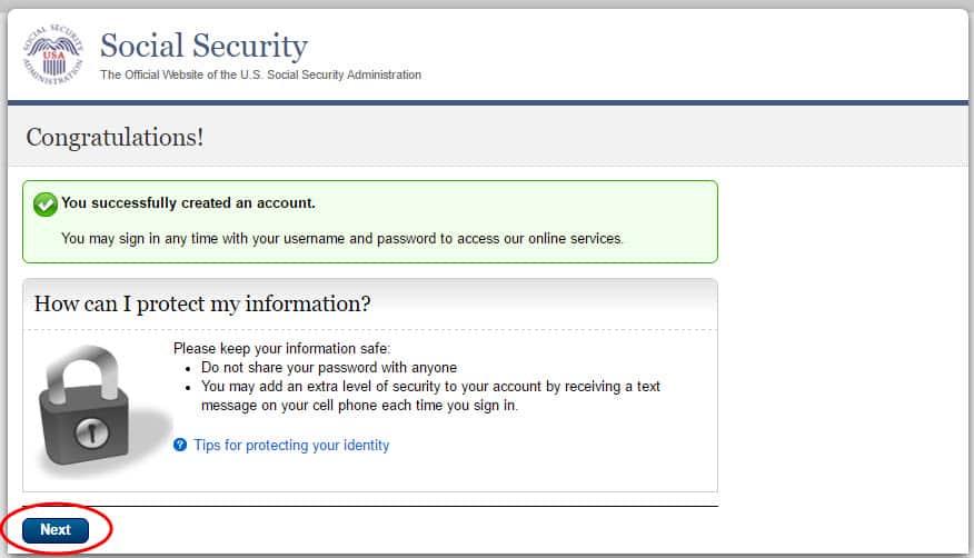 my Social Security Creating your Social Security Online Account