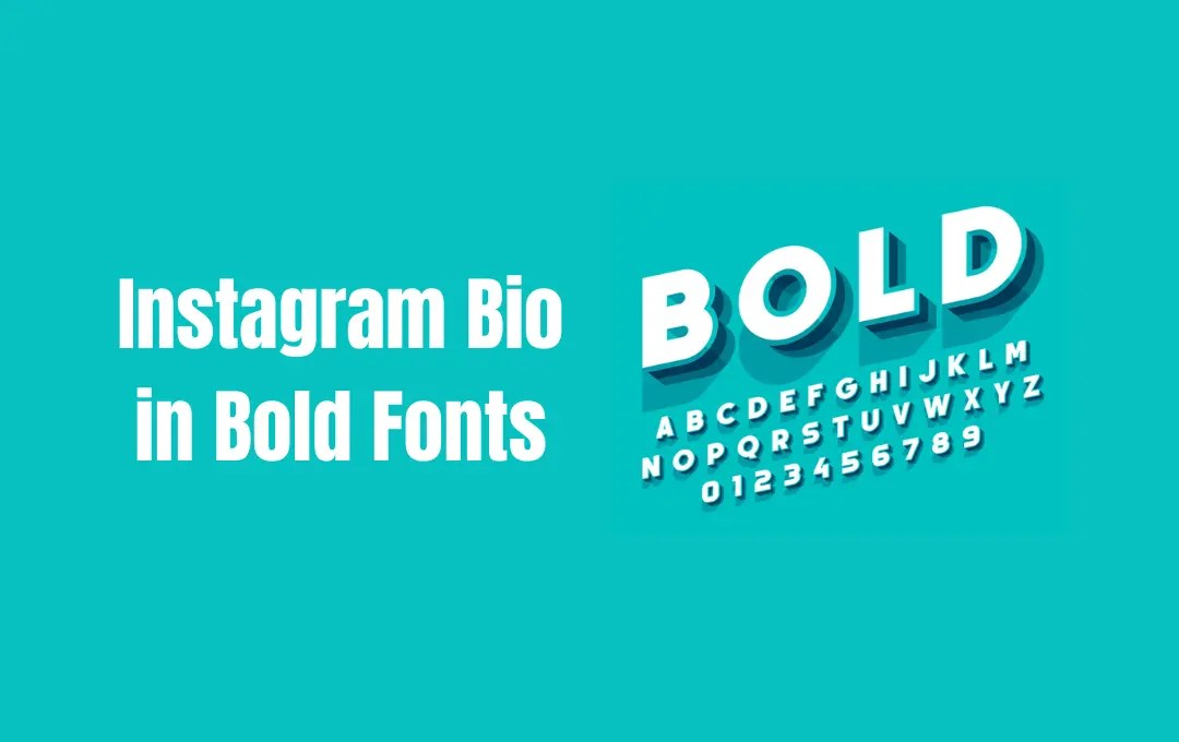 Best Instagram Bio in Bold Fonts Bold and Custom Fonts for Instagram Bio