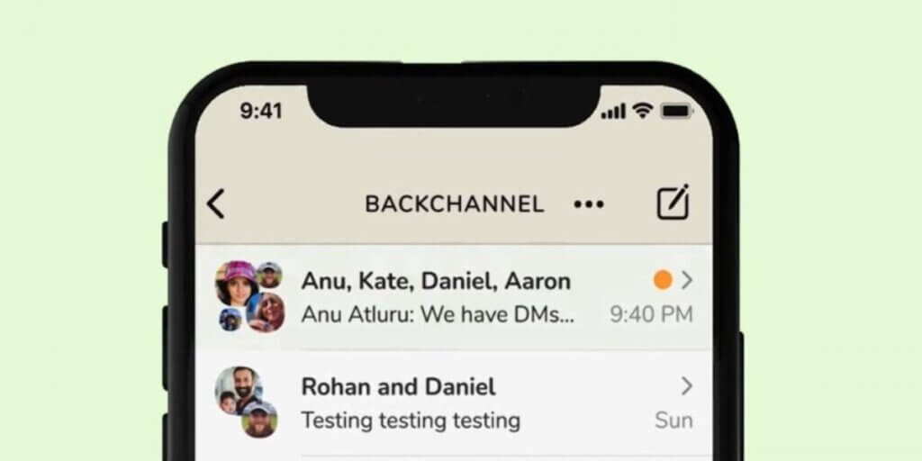 Clubhouse Backchannel Feature for the latest messaging experience How